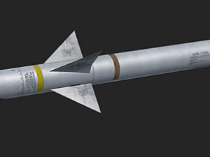 aim-120 missile Model 3D