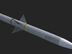aim-120 missile Model 3D