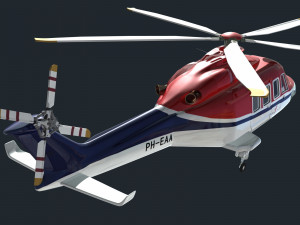 aw139 helicopter Modelo 3D