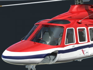 aw139 helicopter Modelo 3D