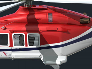 aw139 helicopter Modelo 3D