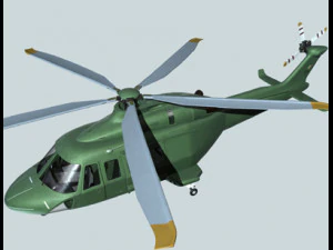 aw139ab139 helicopter 3D Model