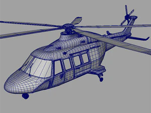 aw139more accurate 3D Model