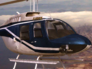 bell206 jetranger helicopter 3D Model