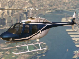 bell206 jetranger helicopter 3D Model