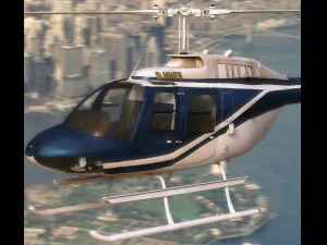 bell206 jetranger helicopter 3D Model