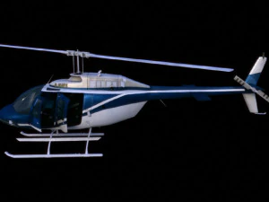 bell206 jetranger helicopter 3D Model