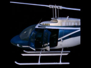 bell206 jetranger helicopter 3D Model