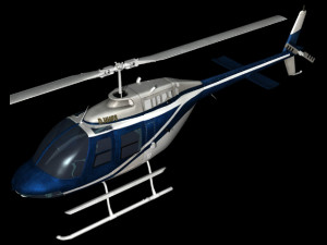 bell206 jetranger helicopter 3D 모델