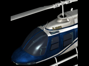 bell206 jetranger helicopter 3D 모델