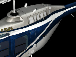 bell206 jetranger helicopter 3D 모델