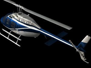 bell206 jetranger helicopter 3D 모델