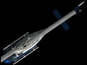 bell206 jetranger helicopter 3D Model