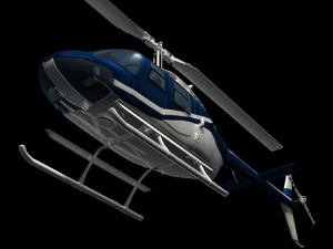 bell206 jetranger helicopter 3D 모델