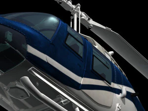 bell206 jetranger helicopter 3D Model