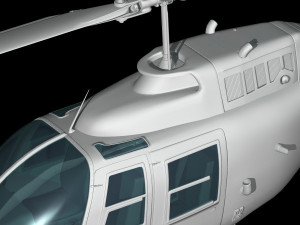 bell206 jetranger helicopter 3D 모델