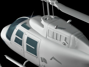 bell206 jetranger helicopter 3D 모델