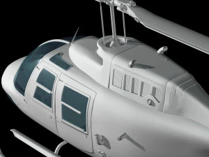 bell206 jetranger helicopter 3D Model
