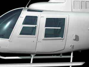 bell206 jetranger helicopter 3D Model