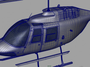 bell206 jetranger helicopter 3D 모델