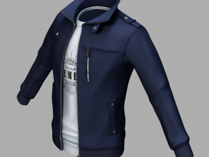 blue jacket 3D Model