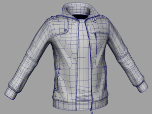 blue jacket 3D Model