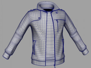 blue jacket 3D Model