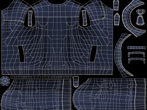 blue jacket 3D Model