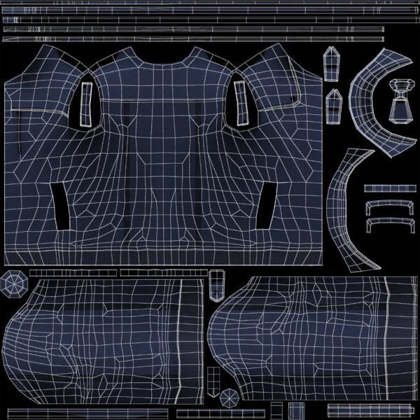 Goku drip - jacket - low poly low-poly 3D Model in Other 3DExport
