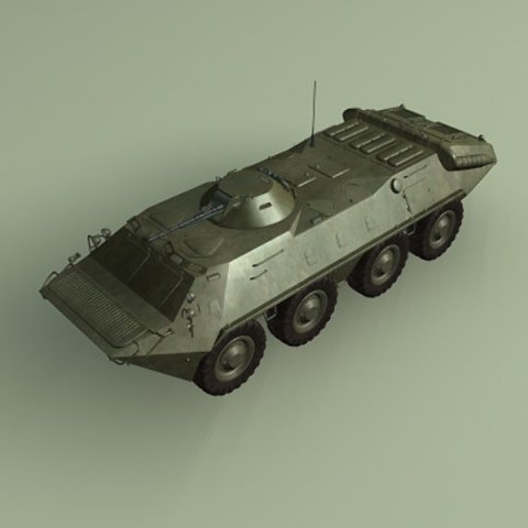 btr70 armored personnel carrier soviet 3D Model .c4d .max .obj .3ds .fbx .stl .blend 