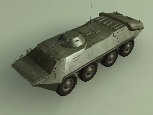 btr70 pengangkut personel lapis baja soviet Model 3D