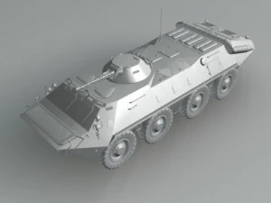 BTR70 corazzato da trasporto truppe sovietico Modello 3D