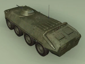 BTR70 corazzato da trasporto truppe sovietico Modello 3D