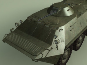 btr70 armored personnel carrier soviet 3D Model