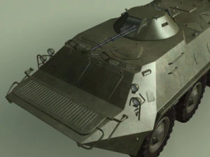 BTR70 corazzato da trasporto truppe sovietico Modello 3D