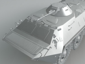 btr70 armored personnel carrier soviet 3D Model