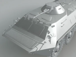 BTR70 corazzato da trasporto truppe sovietico Modello 3D