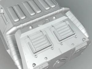 BTR70 corazzato da trasporto truppe sovietico Modello 3D