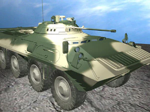 btr90 armored personnel carrier russia 3D Model