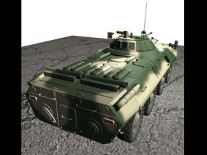 btr90 armored personnel carrier russia 3D 模型