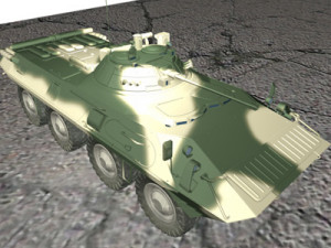 btr90 armored personnel carrier russia 3D 模型