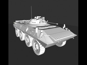 btr90 armored personnel carrier russia 3D 模型