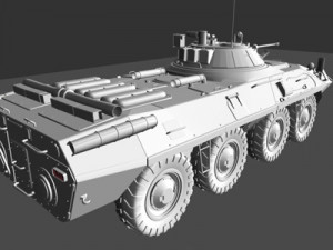 btr90 armored personnel carrier russia 3D 模型