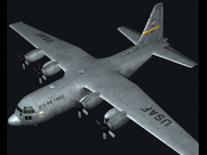 c-130 hercules 3Dモデル