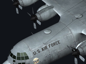 c-130 hercules 3Dモデル