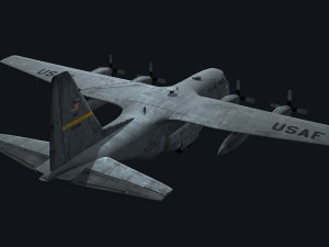 c-130 hercules 3Dモデル