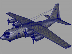 c-130 hercules 3Dモデル