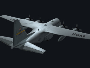 c130 hercules military transport plane Modello 3D