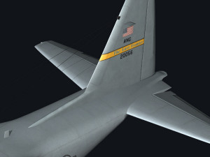 c130 hercules military transport plane Modello 3D