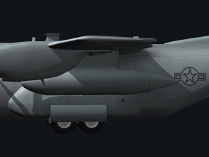 c130 hercules military transport plane Modello 3D
